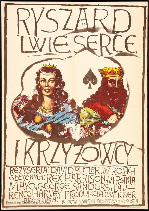 King Richard and the Crusaders - Polish Movie Poster