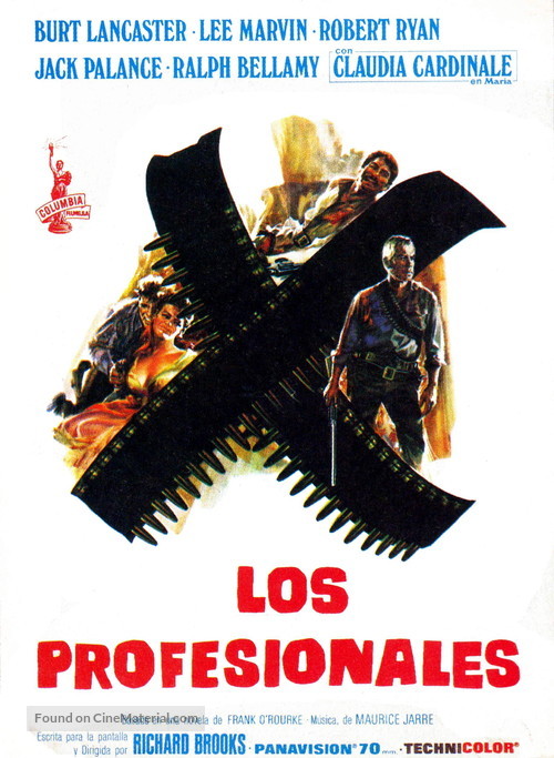 The Professionals - Spanish Movie Poster