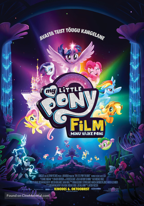 My Little Pony : The Movie - Estonian Movie Poster