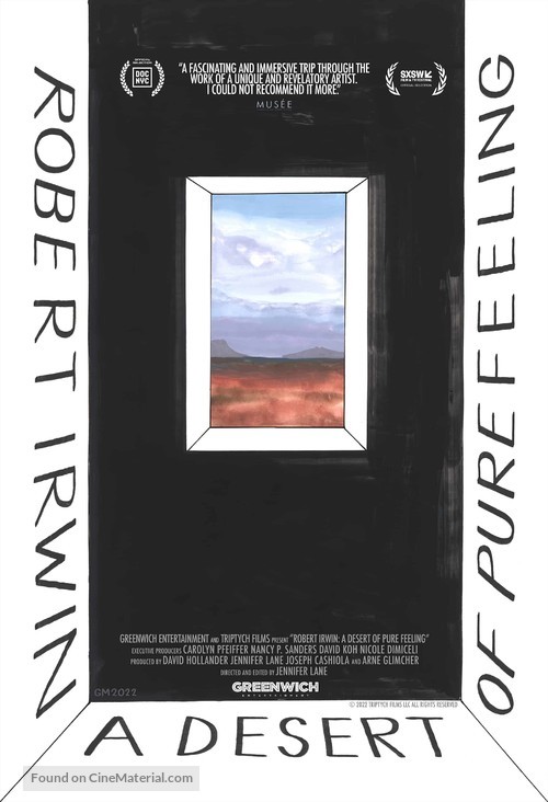 Robert Irwin: A Desert of Pure Feeling - Movie Poster