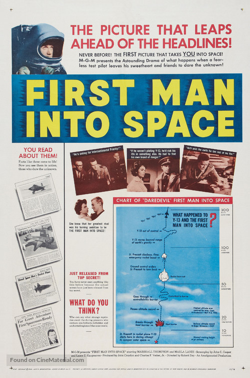 First Man Into Space - Theatrical movie poster