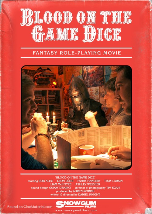 Blood on the Game Dice - Australian Movie Poster