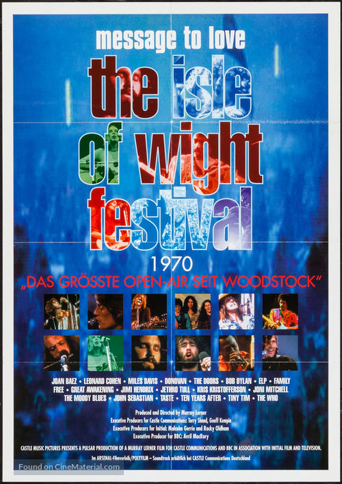 Message to Love: The Isle of Wight Festival - Movie Poster