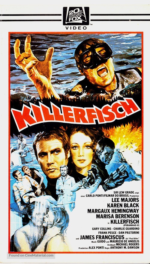 Killer Fish - German VHS movie cover