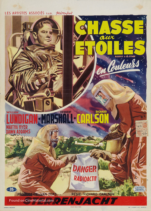 Riders to the Stars - Belgian Movie Poster