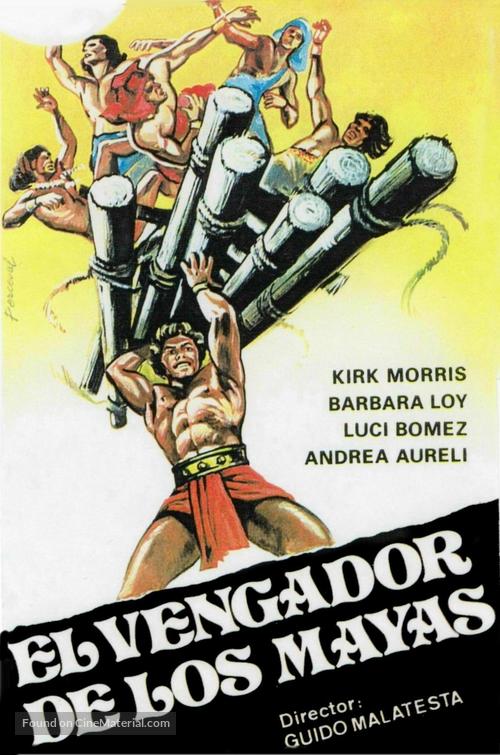 Maciste il vendicatore dei Maya - Spanish Movie Poster