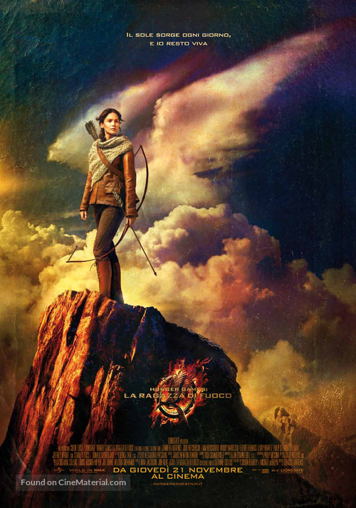 The Hunger Games: Catching Fire - Italian Movie Poster