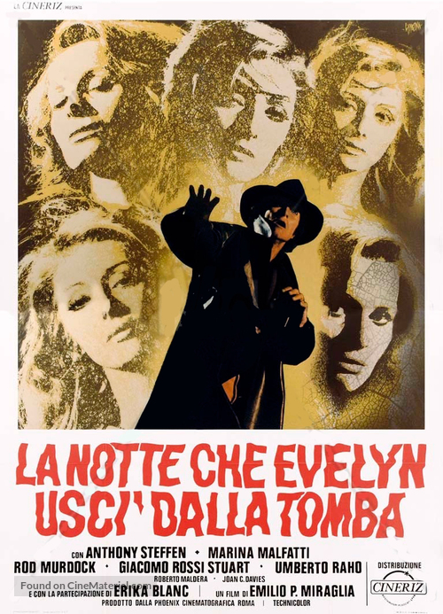 La notte che Evelyn usc&igrave; dalla tomba - Italian Movie Poster