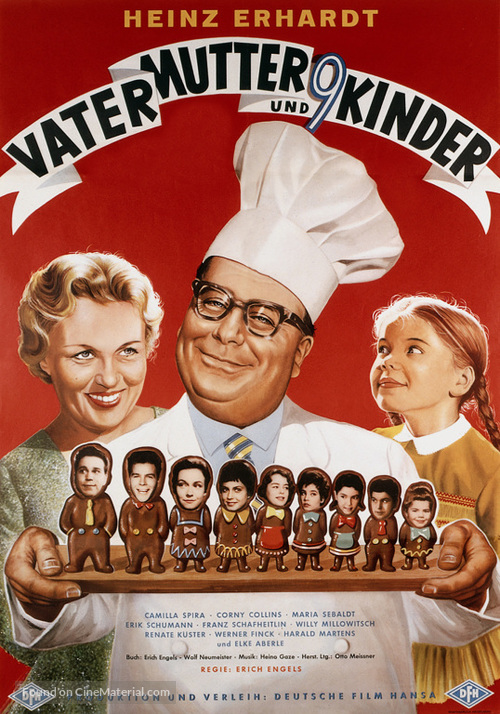 Vater, Mutter und neun Kinder - German Movie Poster