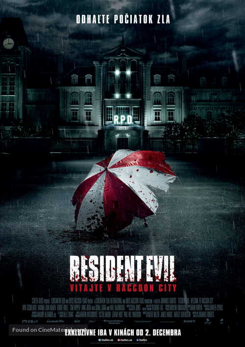 Resident Evil: Welcome to Raccoon City - Slovak Movie Poster