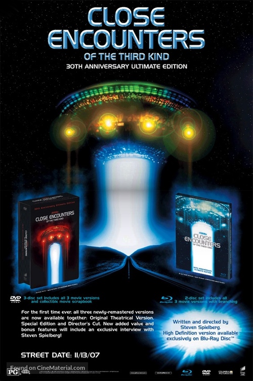 Close Encounters of the Third Kind - Video release movie poster