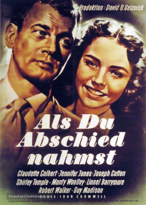 Since You Went Away - German Movie Poster