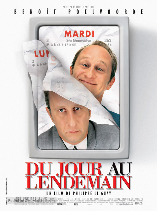 Du jour au lendemain - French Movie Poster