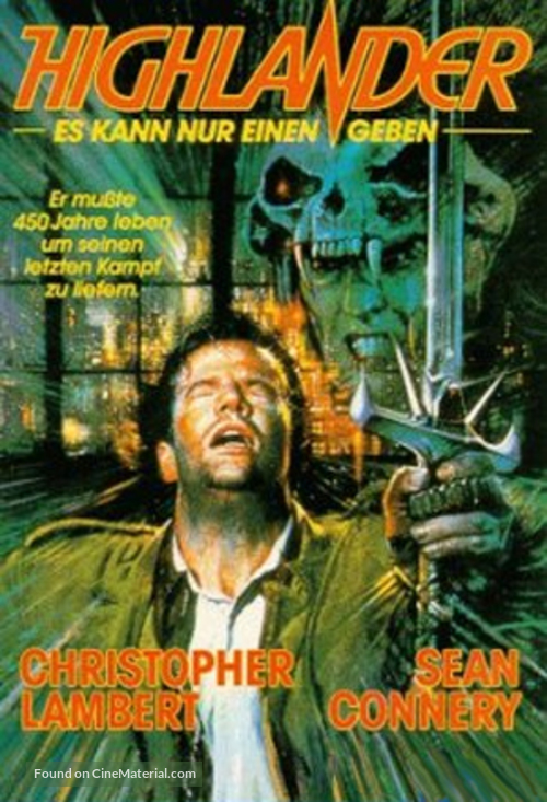 Highlander - German DVD movie cover