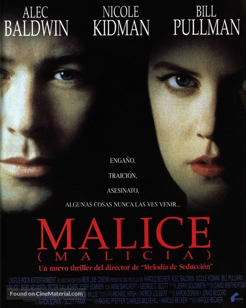 Malice - Spanish Movie Poster