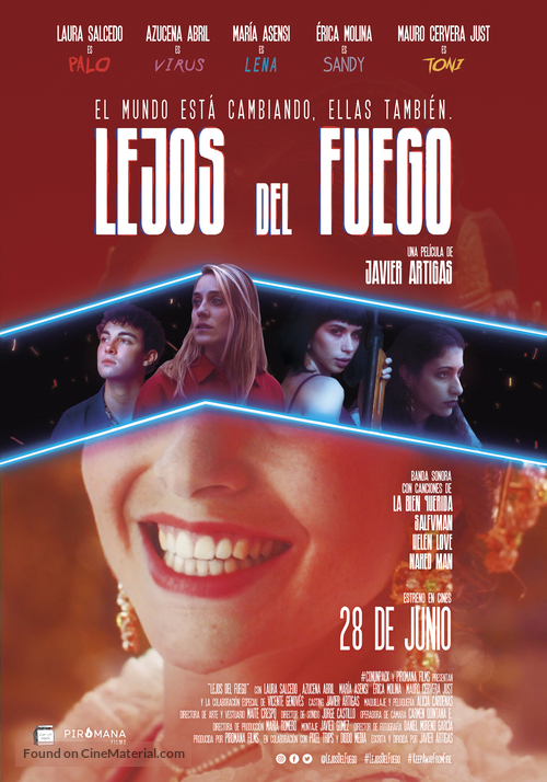 Lejos del fuego - Spanish Movie Poster