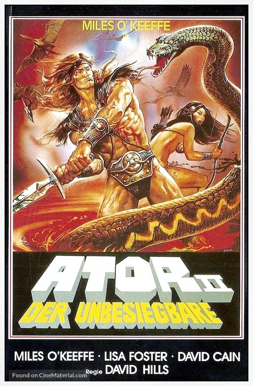 Ator 2 - L&#039;invincibile Orion - German VHS movie cover