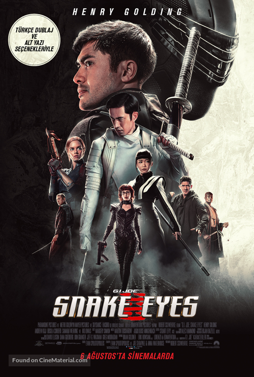 Snake Eyes: G.I. Joe Origins - Turkish Movie Poster