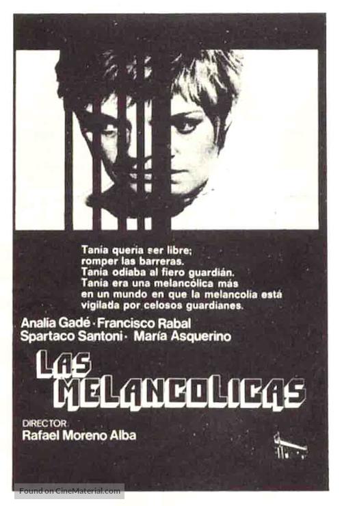 Las melancolicas - Spanish Movie Poster