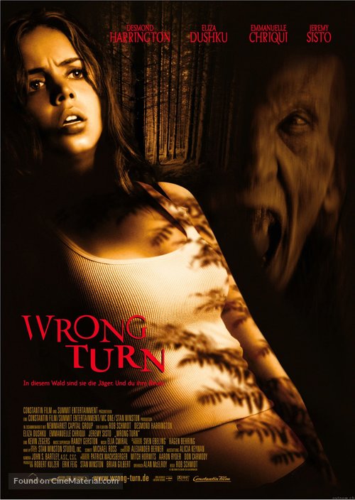 Wrong Turn - German Movie Poster