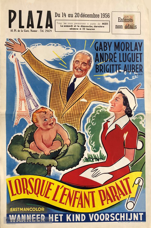 Lorsque l&#039;enfant para&icirc;t - Belgian Movie Poster