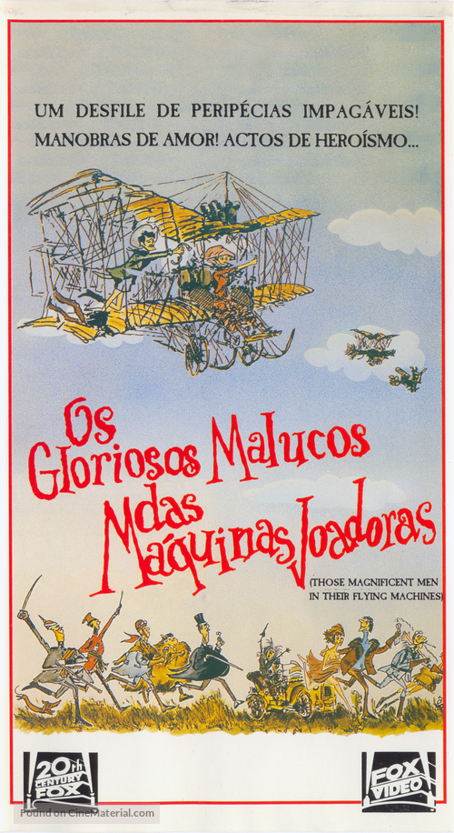 Those Magnificent Men In Their Flying Machines - Brazilian VHS movie cover