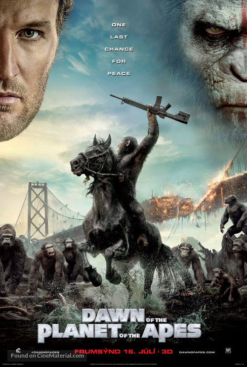 Dawn of the Planet of the Apes - Icelandic Movie Poster