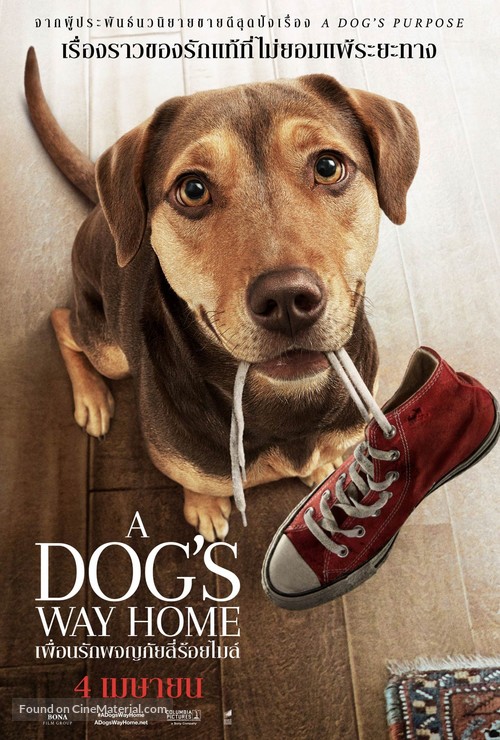 A Dog&#039;s Way Home - Thai Movie Poster