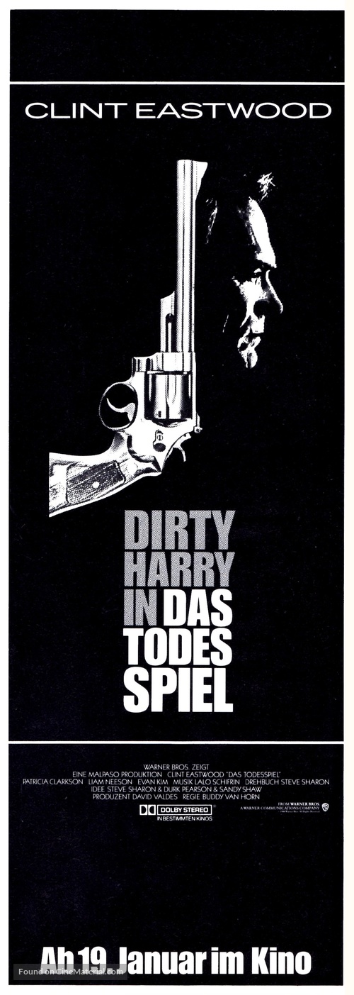The Dead Pool - German Movie Poster