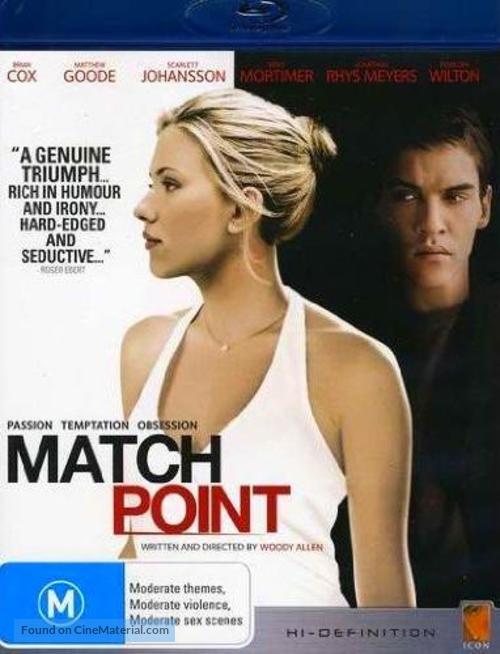 Match Point - Australian Blu-Ray movie cover