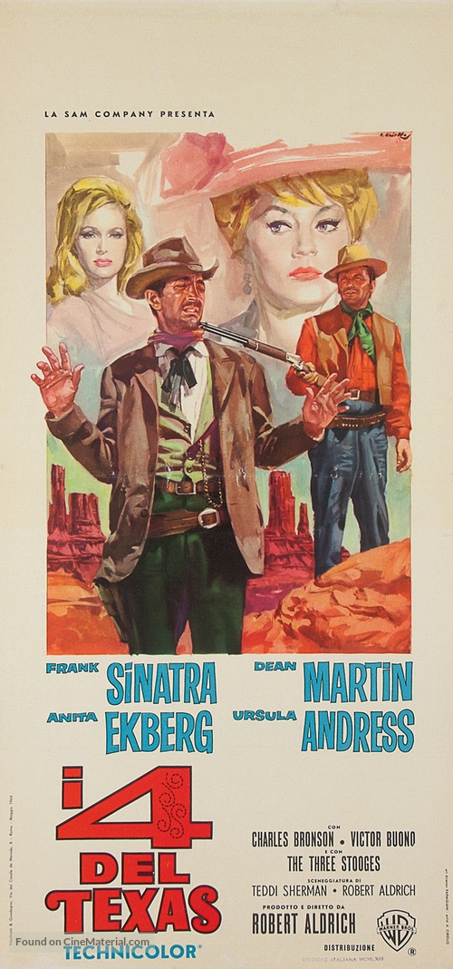 4 for Texas - Italian Movie Poster