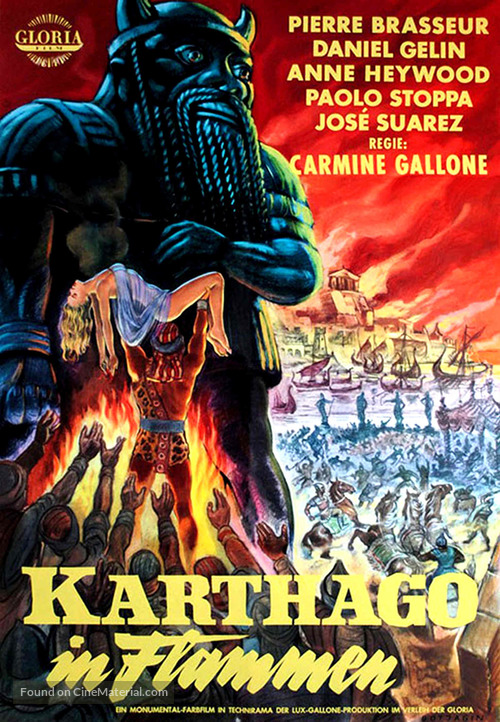 Cartagine in fiamme - German Movie Poster