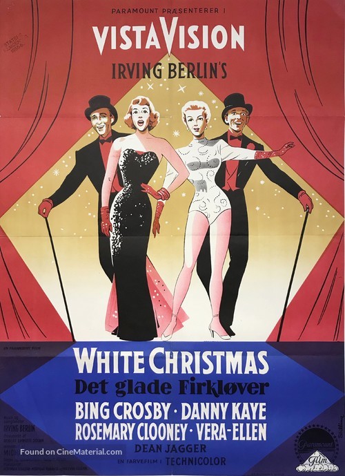 White Christmas - Danish Movie Poster