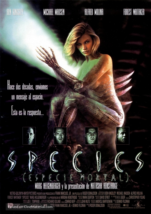 Species - Spanish Movie Poster