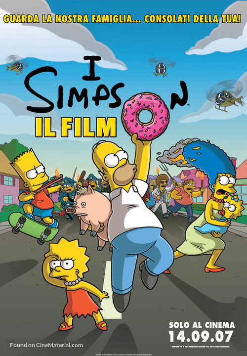 The Simpsons Movie - Italian Movie Poster