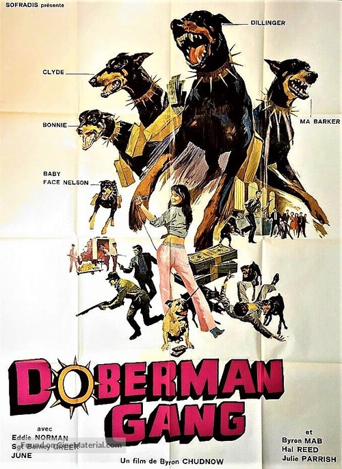 The Doberman Gang - French Movie Poster