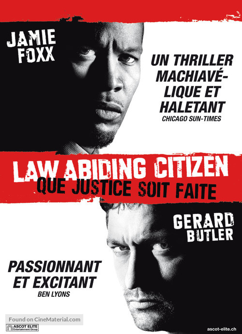 Law Abiding Citizen - Swiss Movie Poster