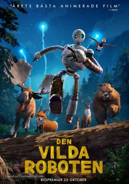 The Wild Robot - Swedish Movie Poster