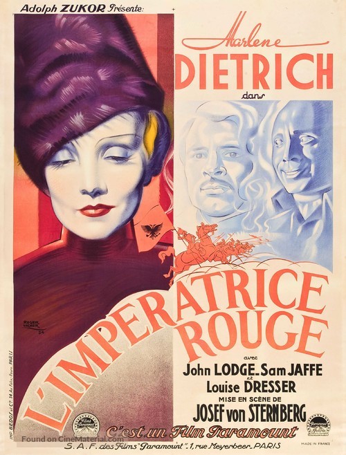 The Scarlet Empress - French Movie Poster