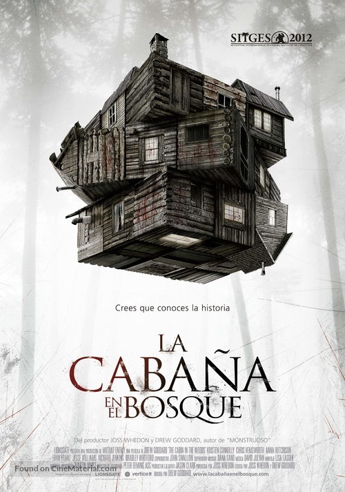 The Cabin in the Woods - Spanish Movie Poster