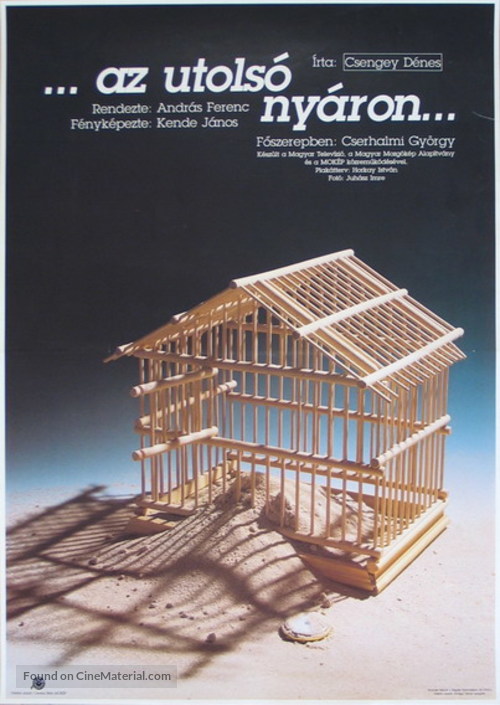 Az utols&oacute; ny&aacute;ron - Hungarian Movie Poster