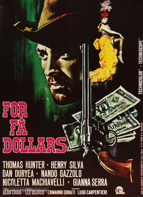 Fiume di dollari, Un - Danish Movie Poster