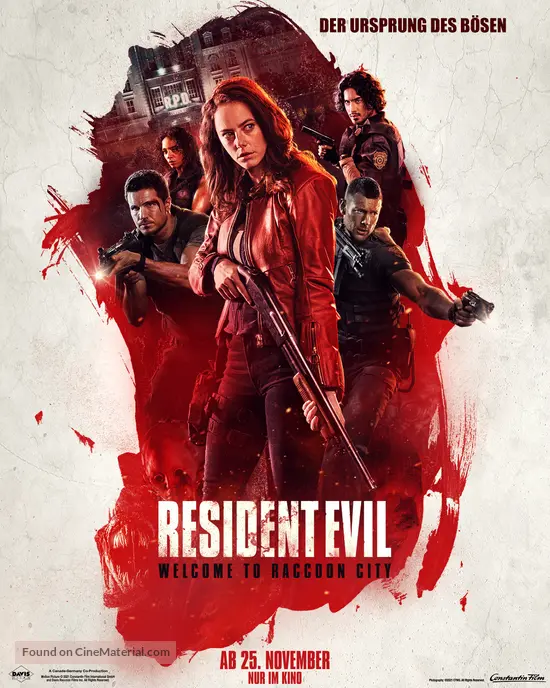 Resident Evil: Welcome to Raccoon City - German Movie Poster