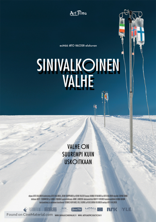 Sinivalkoinen valhe - Finnish Movie Poster