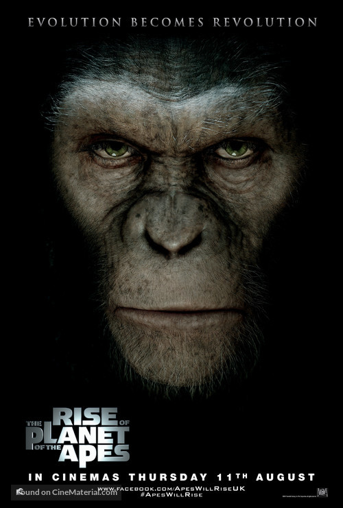 Rise of the Planet of the Apes - British Movie Poster