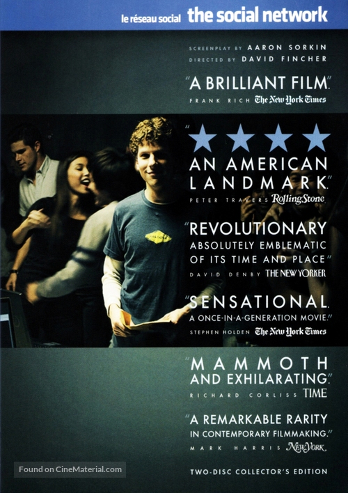 The Social Network - Canadian Movie Cover