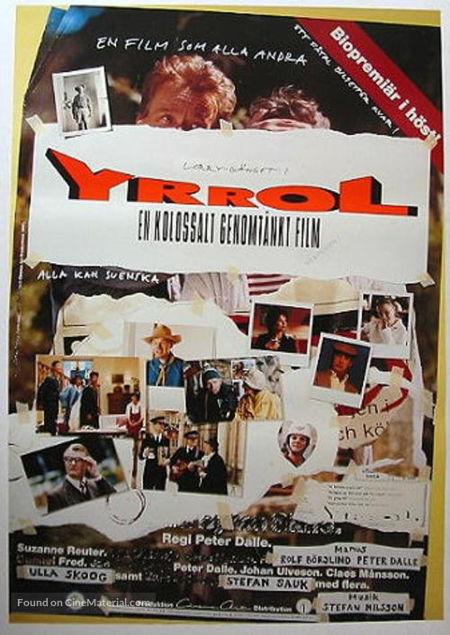 Yrrol - En kolossalt genomt&auml;nkt film - Swedish Movie Poster