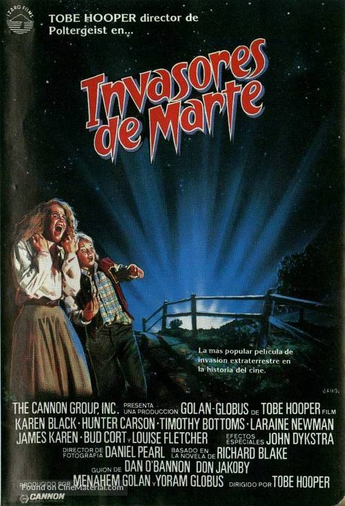 Invaders from Mars - Spanish Movie Cover