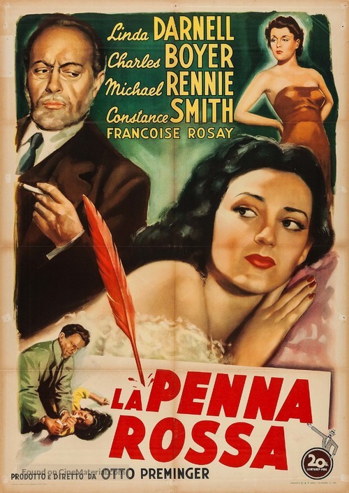 The 13th Letter - Italian Movie Poster