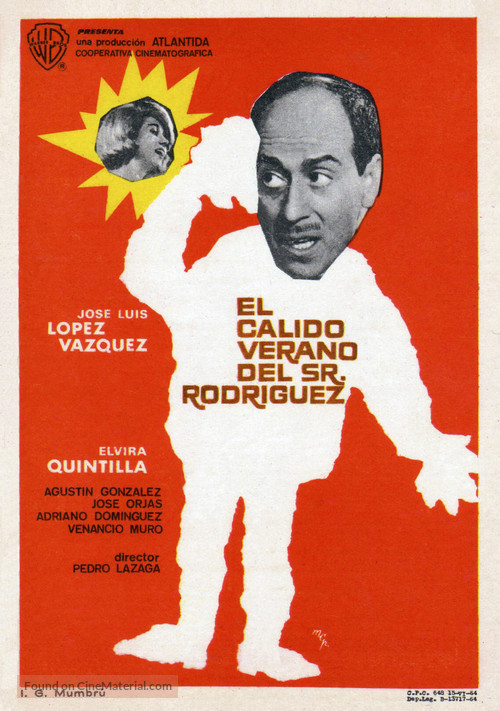 El c&aacute;lido verano del Sr. Rodr&iacute;guez - Spanish Movie Poster
